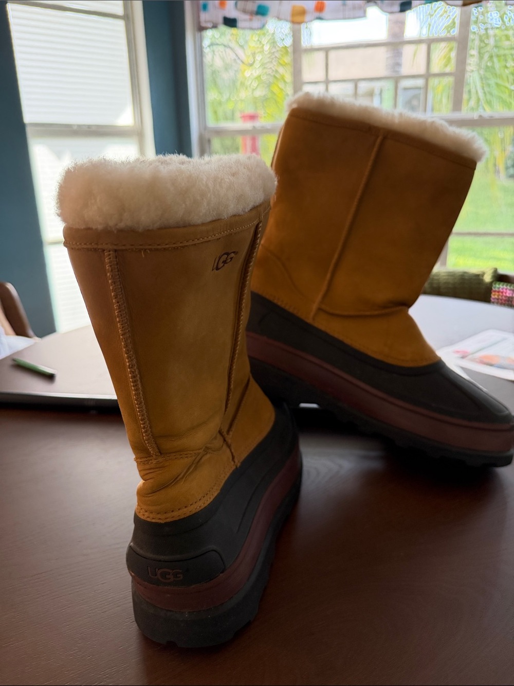UGG Men’s Chestnut/Tan Shearling-Lined Waterproof Winter Boot